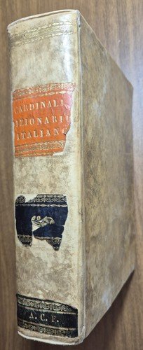 NUOVO DIZIONARIO DELLA LINGUA ITALIANA di Cardinali 1829 Libro Vocabolario …