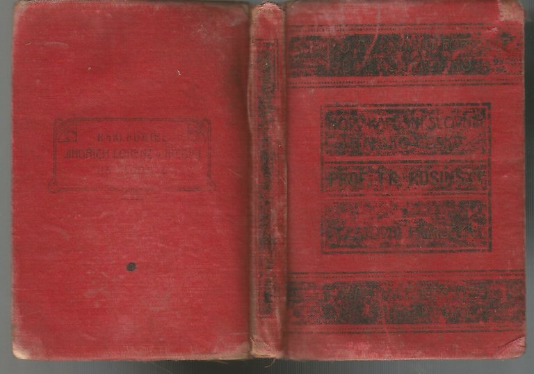 NUOVO DIZIONARIO PORTATILE BOEMO ITALIANO F. Rusinsky 1914 Trebic Lorenz …