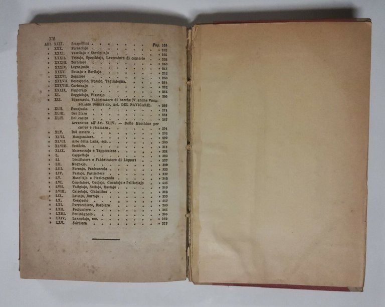 NUOVO VOCABOLARIO ITALIANO D'ARTI E MESTIERI Ernesto Sergent 1870 libro …