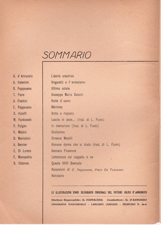 NUVOLE rivista di arte e cultura Anno I numeri 1 …