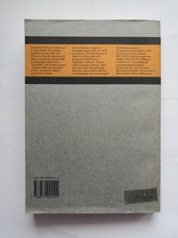 OBIETTIVO MATTEI di Nico Perrone 1995 Gamberetti libro petrolio Stati …