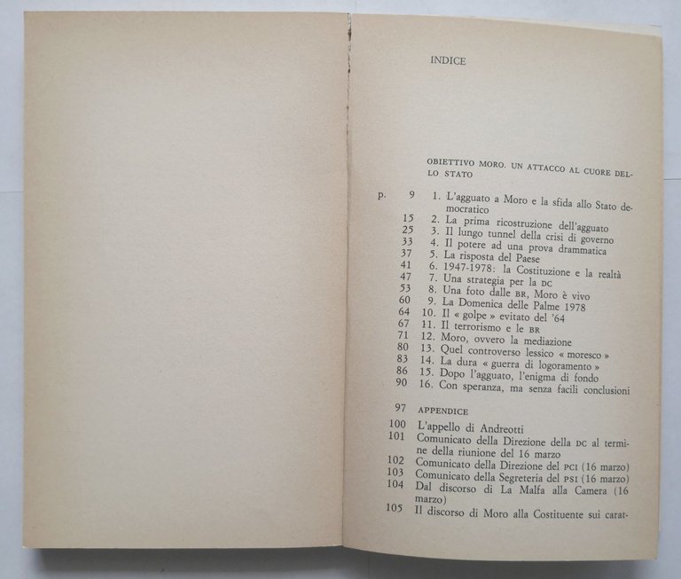OBIETTIVO MORO di Gino Pallotta 1978 Newton Compton Libro rapimento …