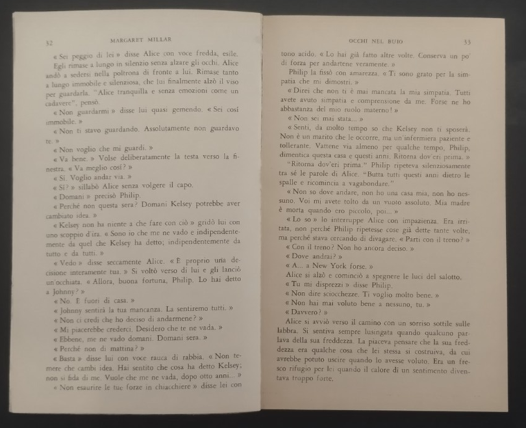 OCCHI NEL BUIO di Margaret Millar 1956 Mondadori Libro Romanzo …