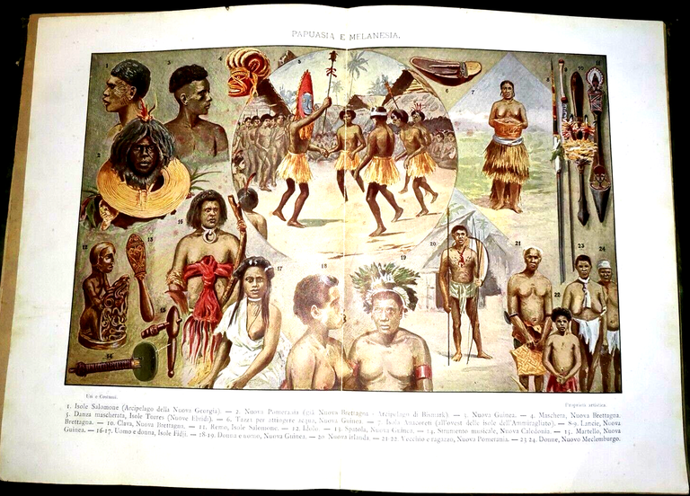 OCEANIA di Pennesi Grasso Musone primi '900 Vallardi popoli del …