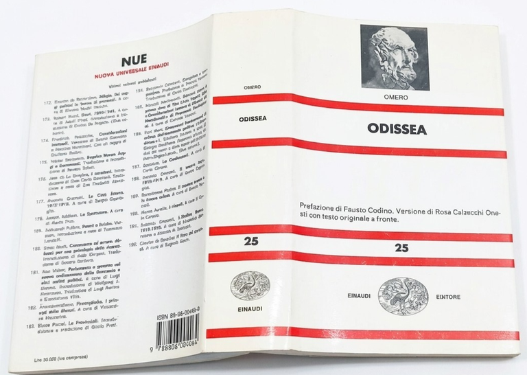 ODISSEA di Omero 1991 Einaudi traduz Calzecchi Onesti testo greco … | Immagine Gallery 2