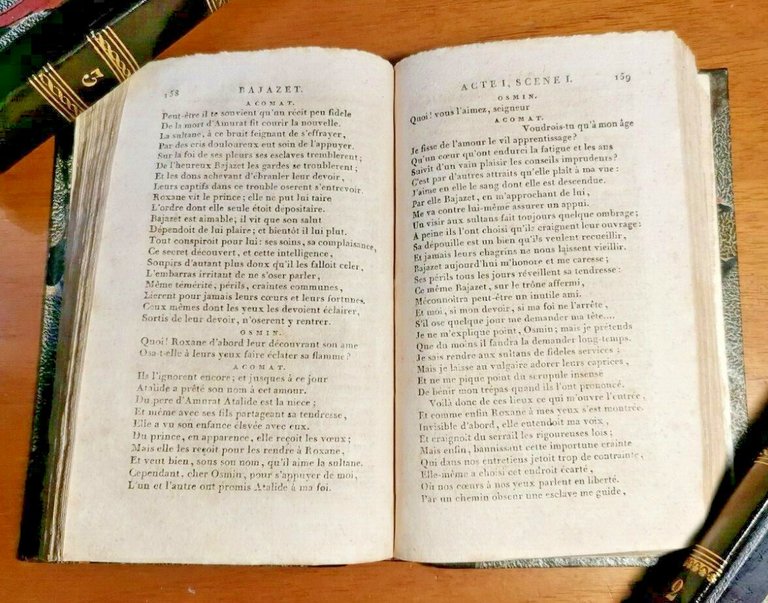 OEUVRES di Jean Racine Volume II libro antico 1799 teatro …