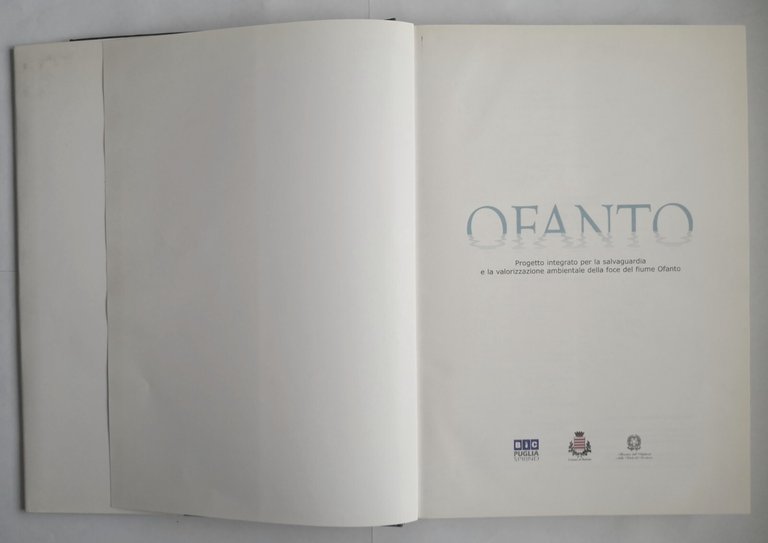 OFANTO a cura di Antonio Ruggiero 2004 BIC Puglia Sprind …