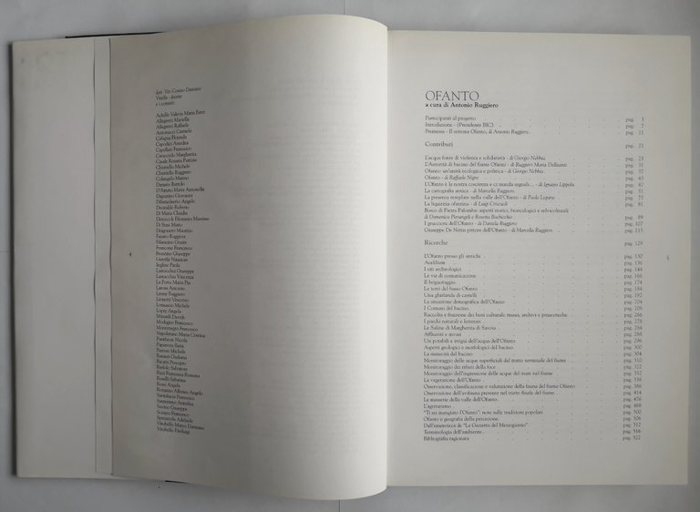 OFANTO a cura di Antonio Ruggiero 2004 BIC Puglia Sprind …