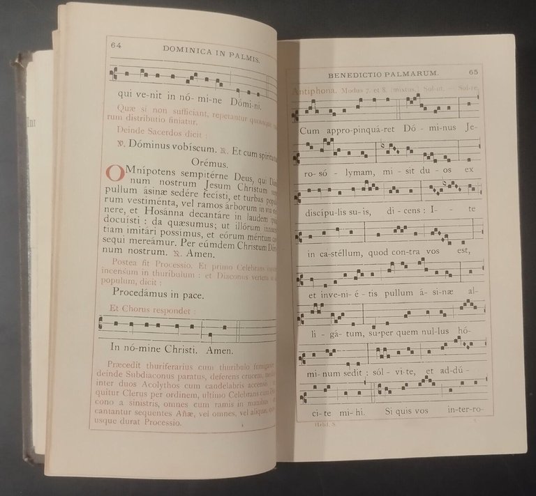 OFFICIA HEBDOMADAE SANCTAE ET OCTAVAE PASCHAE 1889 Desclee Lefebvre Libro …