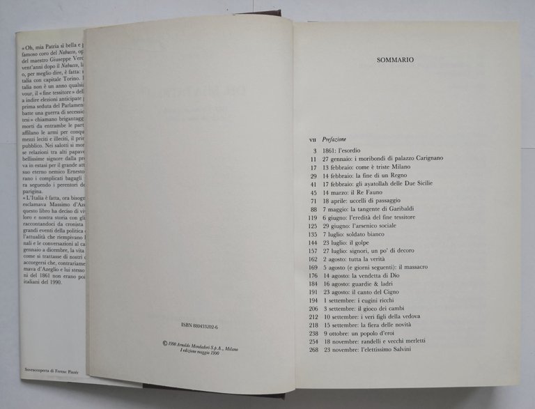 OH MIA PATRIA di Vito Di Dario 1990 Arnoldo Mondadori …