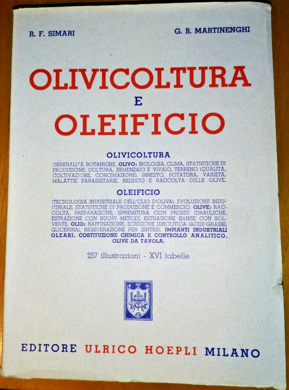 OLIVICOLTURA E OLEIFICIO di B F Simari e G B …