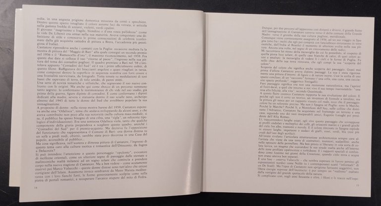 OMAGGIO A CANTATORE Regione Puglia catalogo della mostra settembre 1984 …