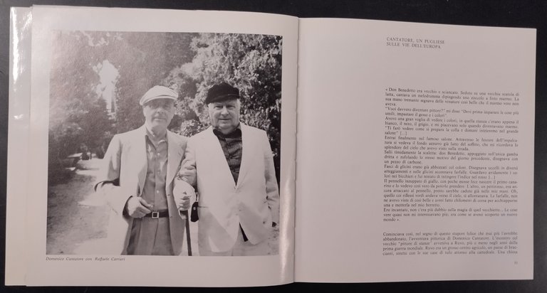 OMAGGIO A CANTATORE Regione Puglia catalogo della mostra settembre 1984 …