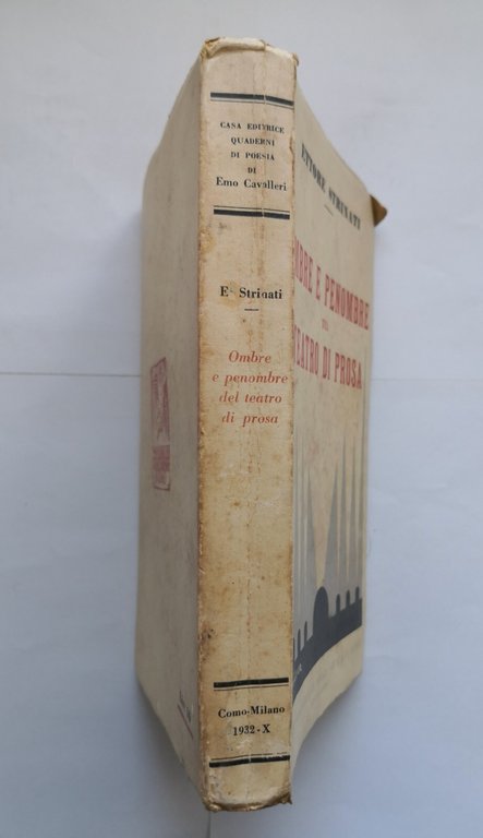 OMBRE E PENOMBRE DEL TEATRO DI PROSA Ettore Strinati 1932 …