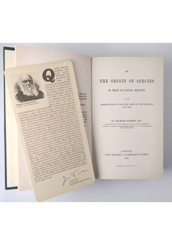 ON THE ORIGIN OF SPECIES di Charles Darwin 1859 John …