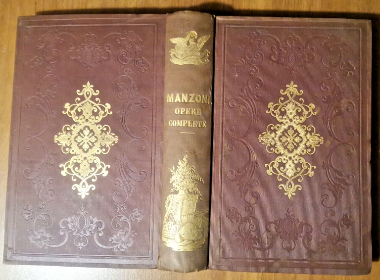 OPERE COMPLETE DI ALESSANDRO MANZONI discorso Tommaseo 1843 Baudry Libro …