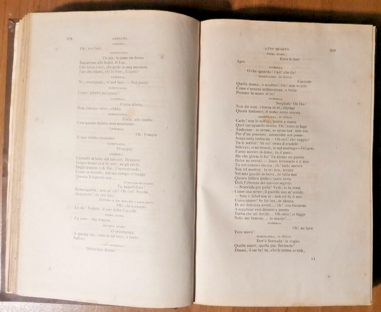 OPERE COMPLETE DI ALESSANDRO MANZONI discorso Tommaseo 1843 Baudry Libro …