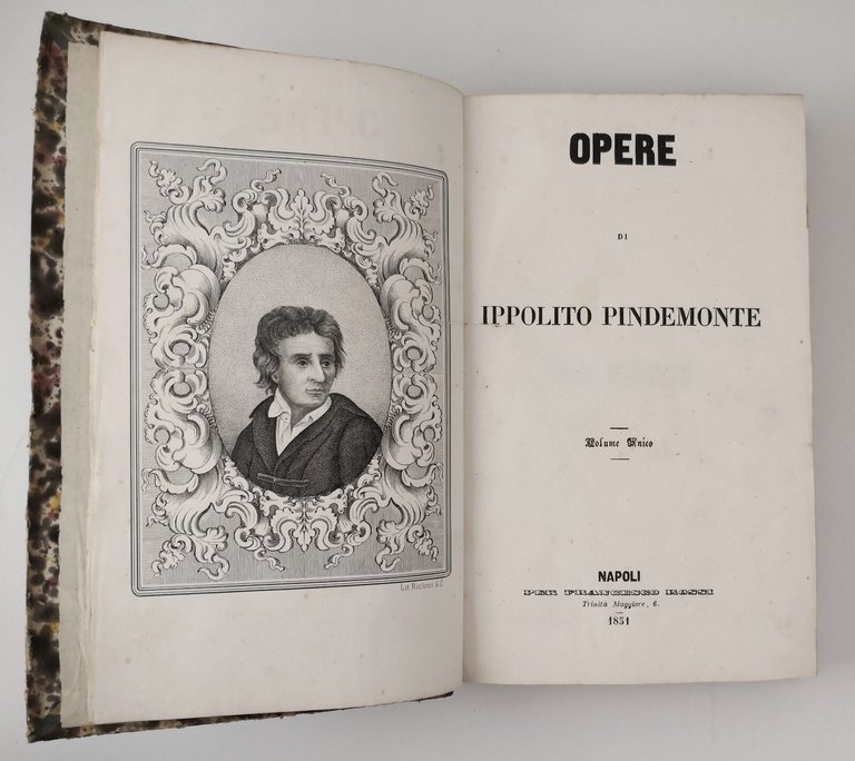 OPERE COMPLETE di Ippolito Pindemonte 1851 Francesco Rossi Libro Antico …
