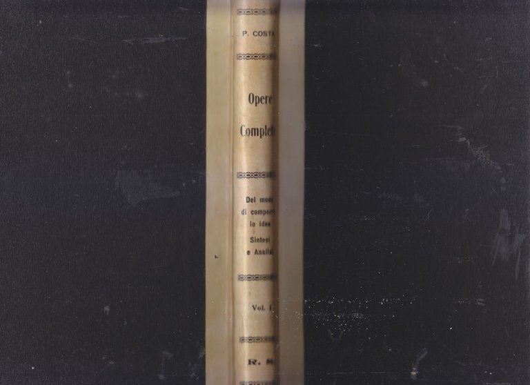 OPERE COMPLETE di Paolo Costa 4 VOLUMI completo 1839 Formigli …