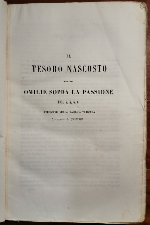 OPERE DEL PADRE GIOACCHINO VENTURA volume 1 1856 Gabriele Sarracino …
