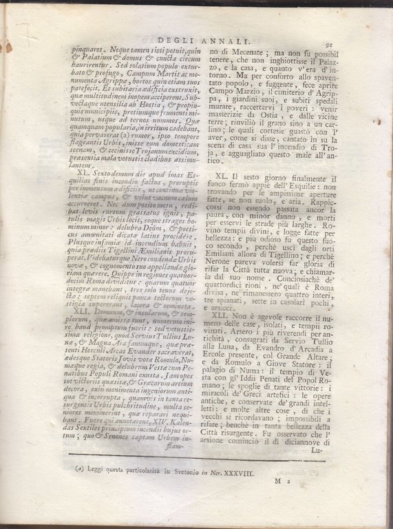 OPERE DI CORNELIO TACITO tomo 2 tradotte da Davanzati 1790 …