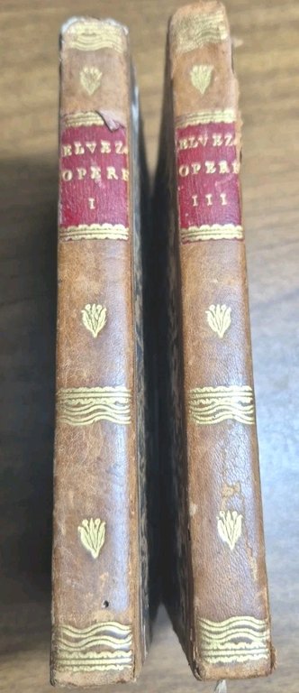 OPERE di Elvezio Volume 1 e 3 dello spirito 1797 …