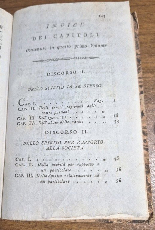 OPERE di Elvezio Volume 1 e 3 dello spirito 1797 …