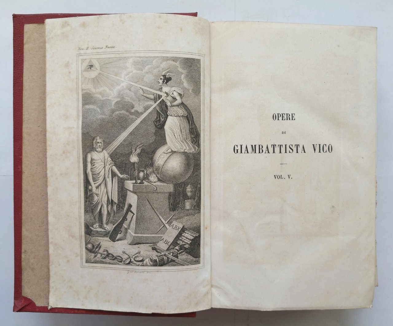 OPERE DI GIAMBATTISTA VICO 7 libri in 3 volumi 1859 …