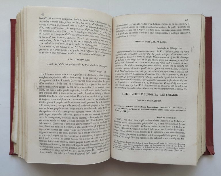 OPERE DI GIAMBATTISTA VICO 7 libri in 3 volumi 1859 …