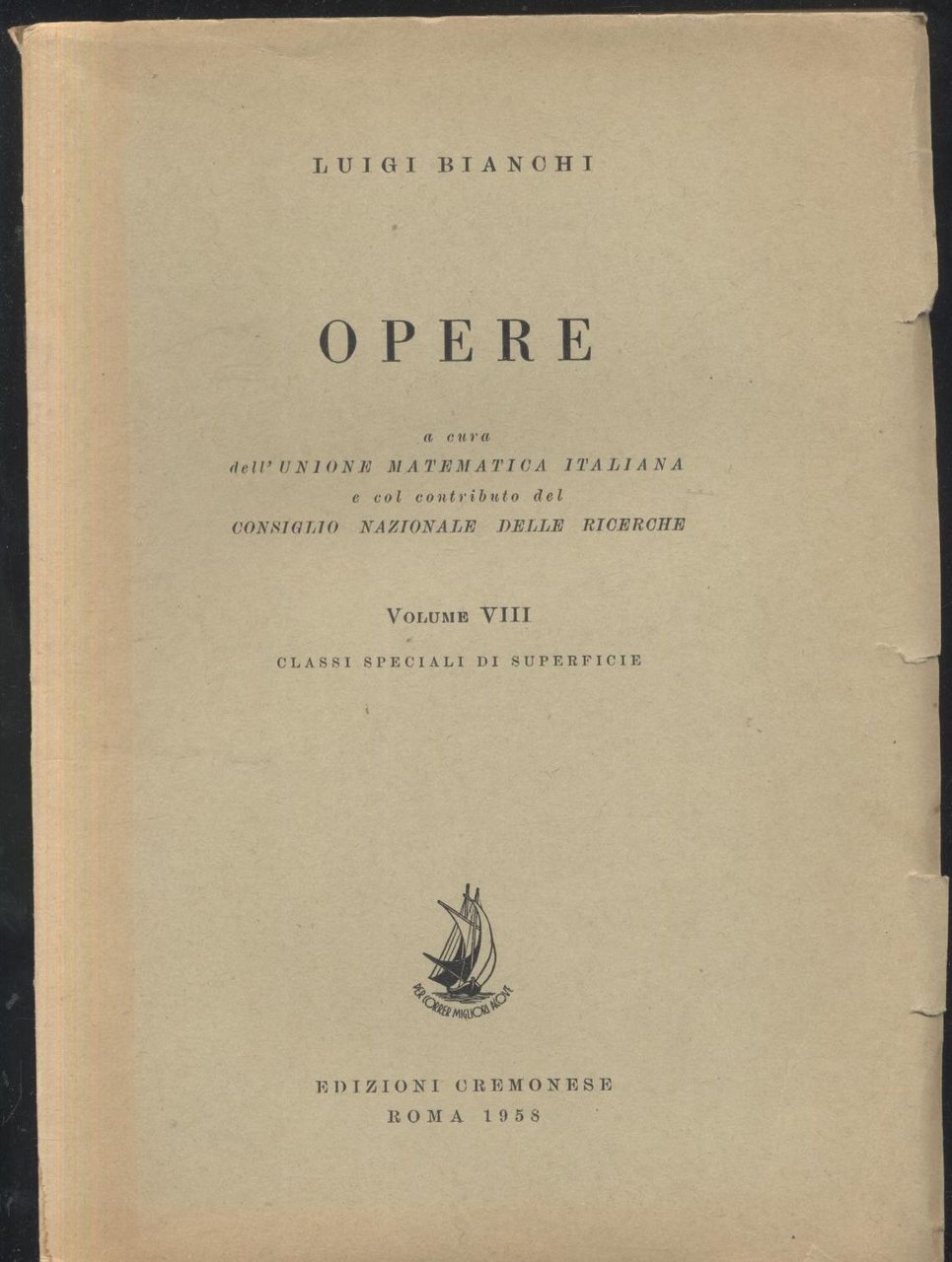 OPERE DI LUIGI BIANCHI VOL 8 A CURA DELL UNIONE …