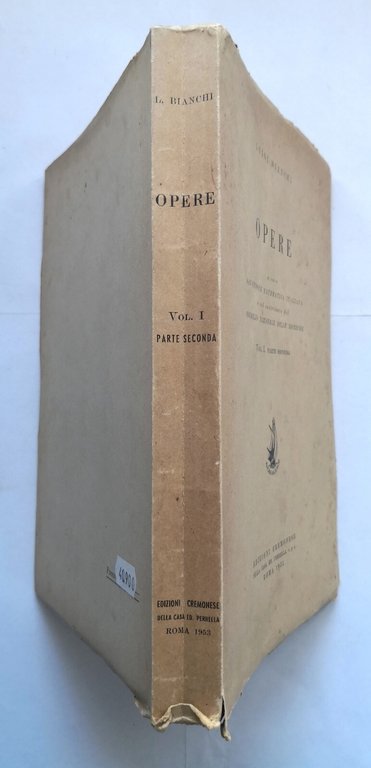 OPERE di Luigi Bianchi volume 1 Libro I e II …