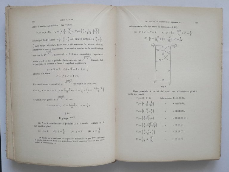 OPERE di Luigi Bianchi volume 1 Libro I e II …