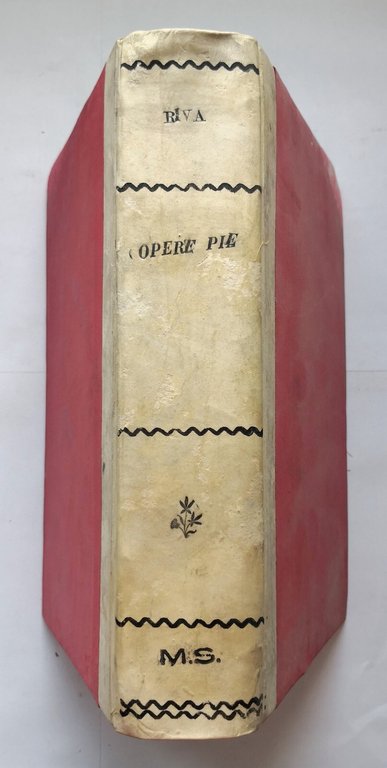 OPERE PIE ED ISTITUTI PUBBLICI MINORI lezioni di Riva 1887 …