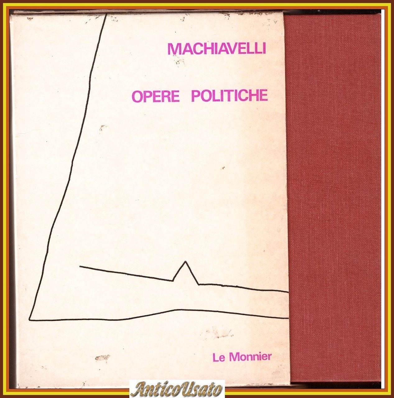 OPERE POLITICHE di Machiavelli 1969 Le Monnier Libro Il principe …