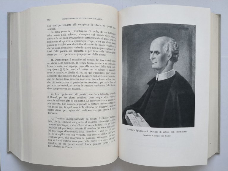 OPERE SCELTE di Lazzaro Spallanzani 1978 UTET libro a cura …