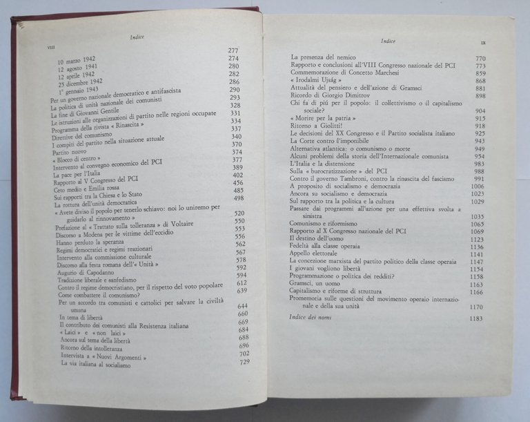 OPERE SCELTE di Palmiro Togliatti 1977 Editori Riuniti Libro comunismo