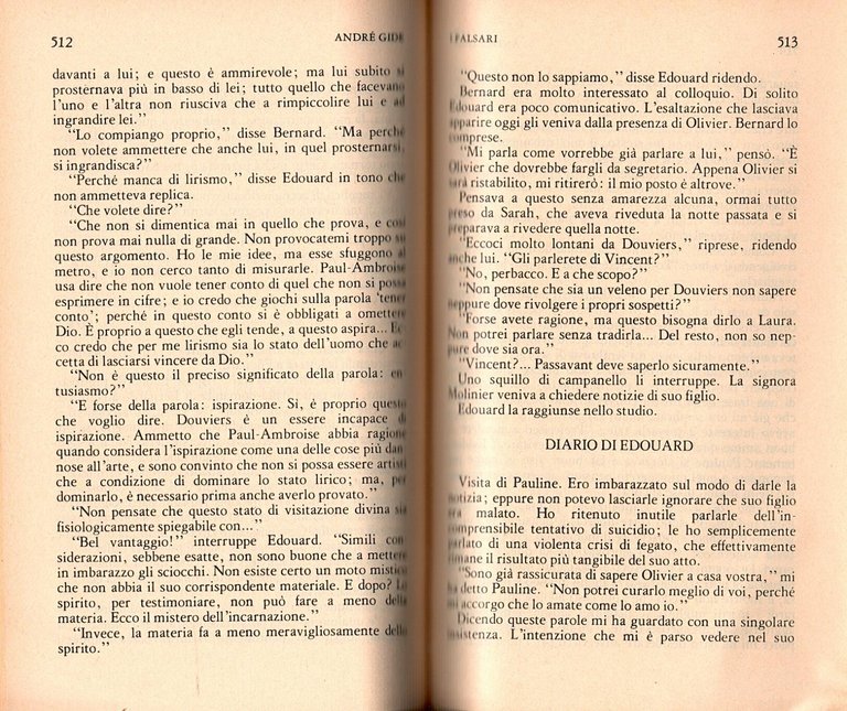 OPERE TRE ROMANZI di Andrè Gide 1974 Bompiani Libro sotterranei …