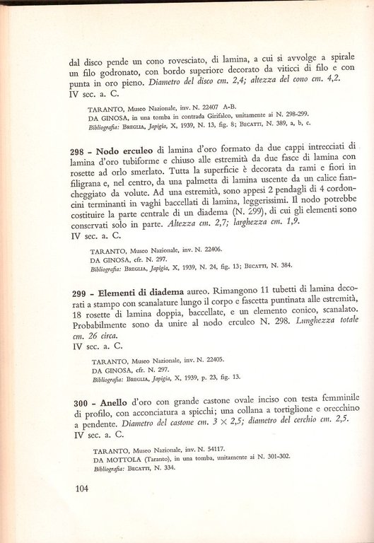 ORI E ARGENTI DELL'ITALIA ANTICA Catalogo Mostra Torino e Bari …