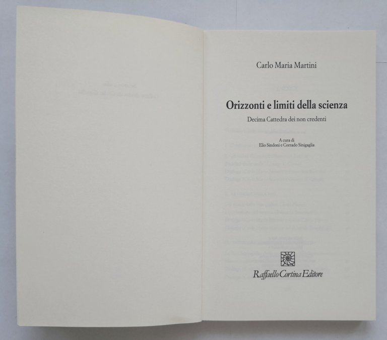 ORIZZONTI E LIMITI DELLA SCIENZA di Carlo Maria Martini 1999 …