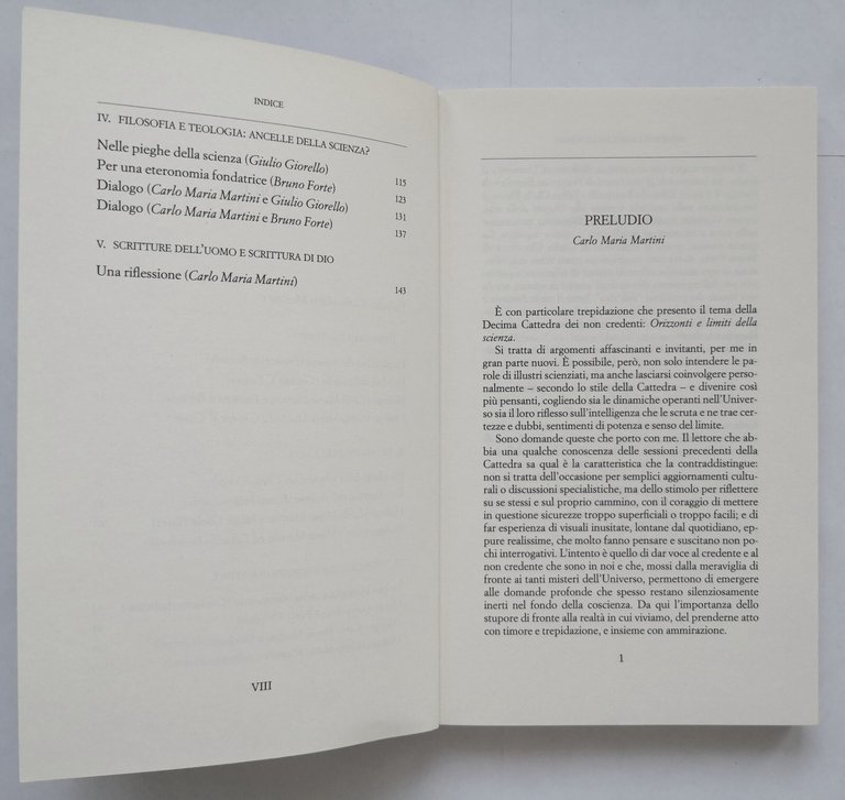 ORIZZONTI E LIMITI DELLA SCIENZA di Carlo Maria Martini 1999 …