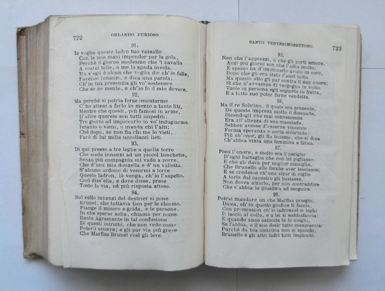 ORLANDO FURIOSO di Lodovico Ariosto 1932 Felice le Monnier libro …