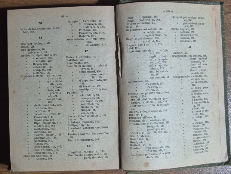 OROLOGERIA MODERNA di Egidio Garuffa 1920 Hoepli Libro Manuale Orologi