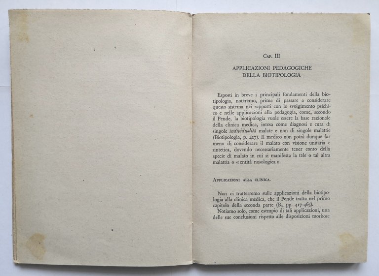 ORTOGENESI E BIOTIPOLOGIA di Barbera 1945 Civiltà Cattolica Libro Nicola …