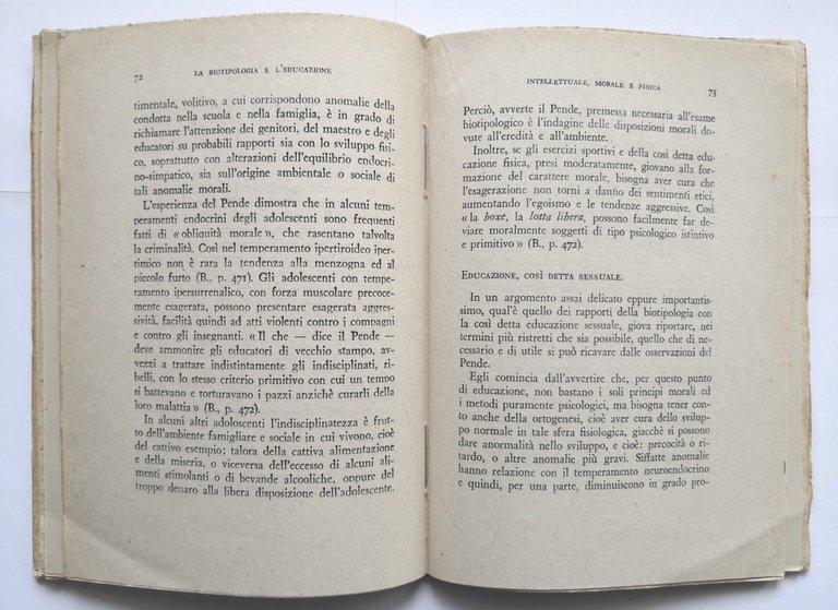 ORTOGENESI E BIOTIPOLOGIA di Barbera 1945 Civiltà Cattolica Libro Nicola …
