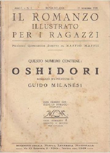 OSHIDORI di Guido Milanesi illustrato per ragazzi 1920 libro romanzo …