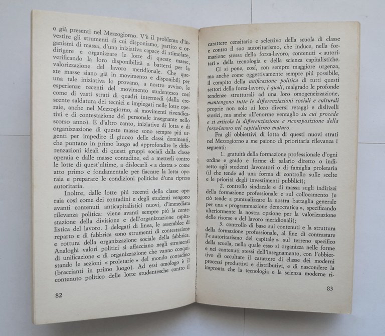 OSSERVATORIO MERIDIONALE di Giuseppe Vacca 1977 De Donato libro dissensi …