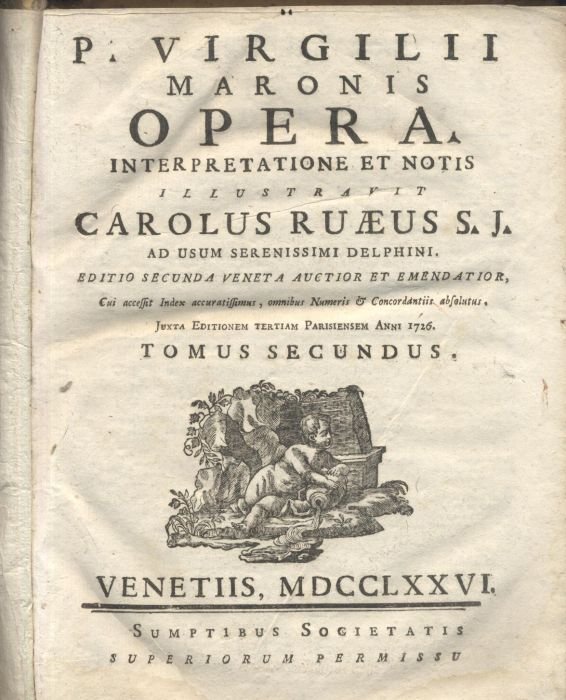 P VIRGILII MARONIS OPERA tomo II Carolus Ruaeus 1776 Libro …