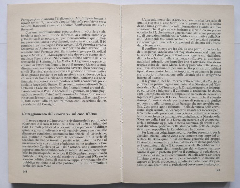 P2 LA CONTROSTORIA di Massimo Teodori 1986 Sugarco Edizioni Libro