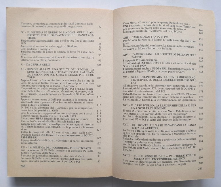 P2 LA CONTROSTORIA di Massimo Teodori 1986 Sugarco Edizioni Libro