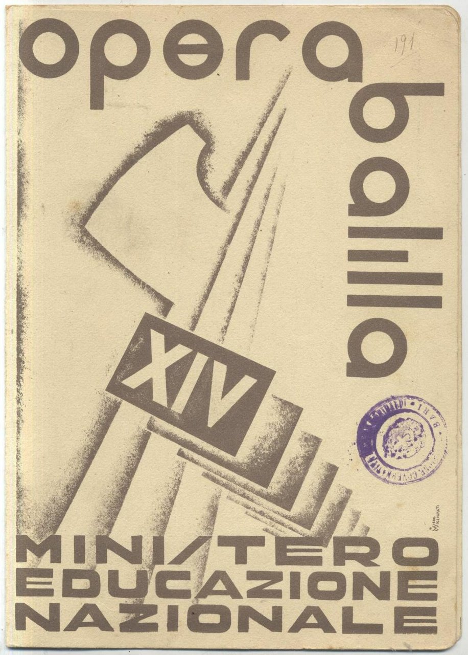 Pagella OPERA BALILLA Ministero Educazione Nazionale 1935-36 Fascismo ONB antica